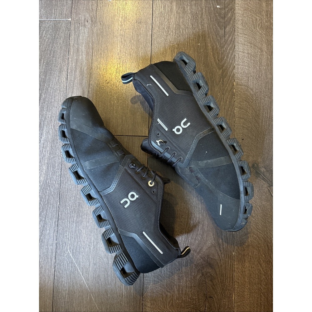 On Cloud 5 Running Shoes Mens 11 All Black 59.98986 Sneakers Waterproof Mesh